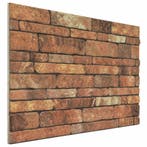 vidaXL Wandpanelen 10 pcs Bruin en wit 100 x 50 cm, Verzenden