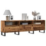 vidaXL Tv-meubel 150x30x44,5 cm bewerkt hout oud houtkleurig, Verzenden