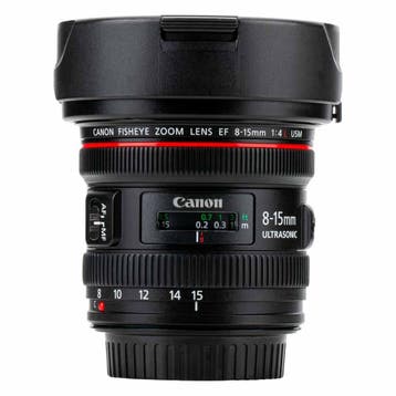 Canon EF 8-15mm f/4L Fisheye USM met garantie, Ophalen of Verzenden, Gebruikt