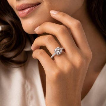 Ring - 18 karaat Witgoud - 2.44ct. tw. Diamant (Lab-grown) -, Nieuw