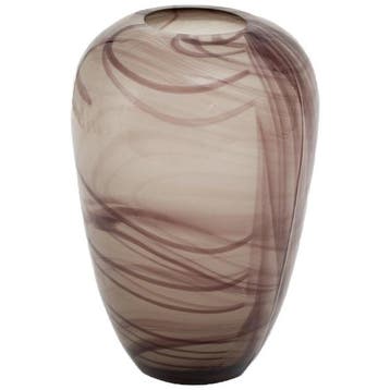 Flamant Vaas Isabella, 18x18x25 - Nieuw in verpakking -, Verzenden, Nieuw, Bruin, Glas