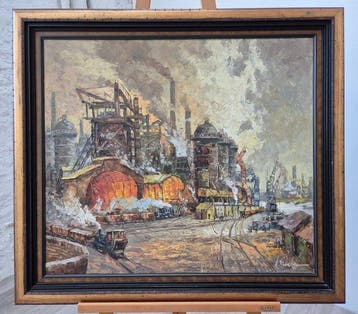 August-Alexander Wendehals (1934-2003) - Industrielandschaft