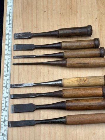 Ensemble de gouges à bois japonaises YC200 – Outils