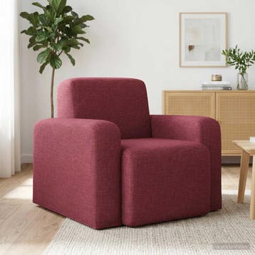 vidaXL Fauteuil Wijnrood Stof, Verzenden, Nieuw