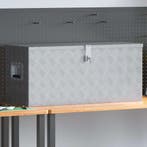 vidaXL Opbergkist 90,5x35x40 cm aluminium zilverkleurig, Verzenden, Nieuw