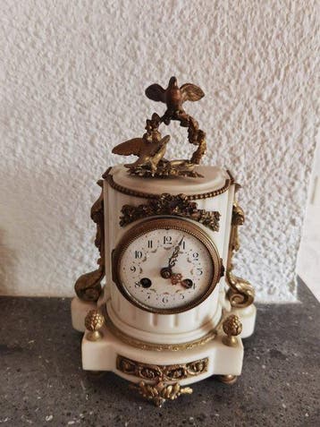 Pendule - Marmer - 1850-1900, Antiek en Kunst