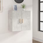 vidaXL Wandkast 60x30x60 cm bewerkt hout betongrijs, Verzenden, Nieuw