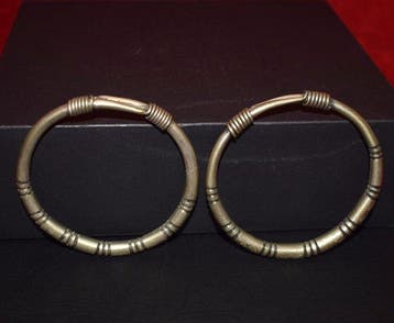 Set van 2 traditionele armbanden MIAO - HMONG, 88 g etnisch, Antiquités & Art