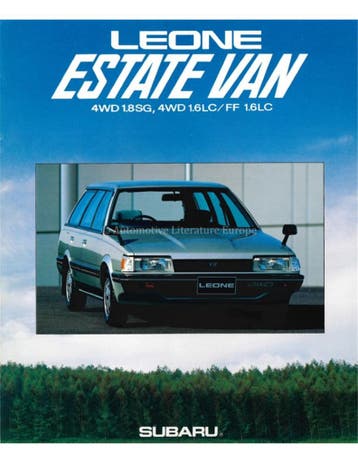 1986 SUBARU LEONE ESTATE VAN BROCHURE JAPANS