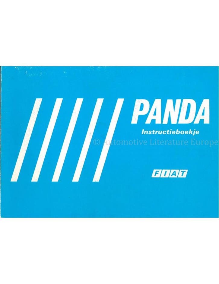1987 FIAT PANDA INSTRUCTIEBOEKJE NEDERLANDS, Autos : Divers, Modes d'emploi & Notices d'utilisation