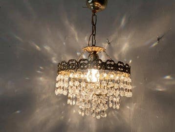 Lamp - Elegante kroonluchter in Empire-stijl met geslepen