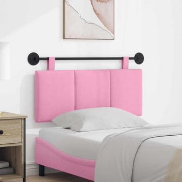 vidaXL Hangend hoofdbord Roze Stof, Verzenden, Nieuw
