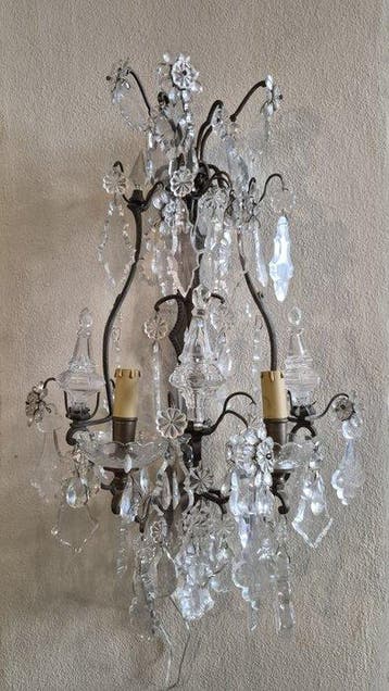 Applique murale (2) - Bronze, Cristal