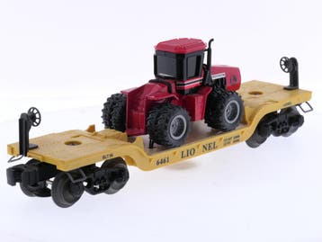 Schaal 0 Lionel 6-16957 dieplader met tractor #8386, Hobby en Vrije tijd, Ophalen of Verzenden, Gebruikt, Analoog