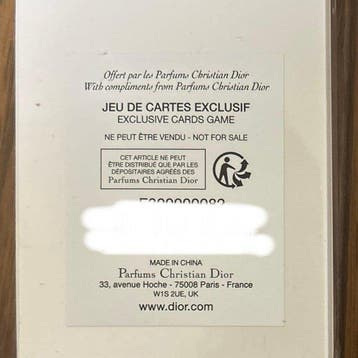 Speelkaarten - Christian Dior Playing Cards Set — Exclusive