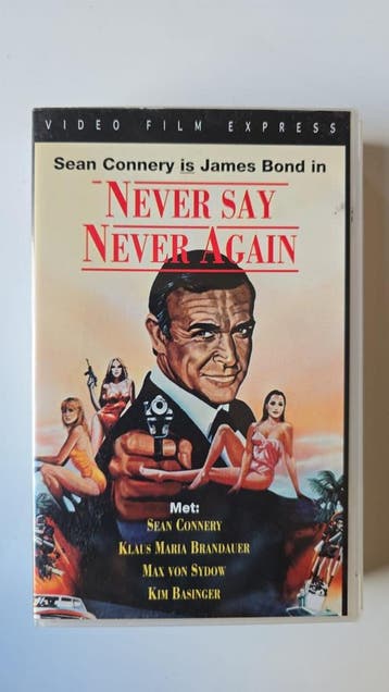 NEVER SAY NEVER AGAIN (IN SEAL) (VHS), Cd's en Dvd's, Gebruikt