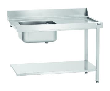Aanvoertafel DS-R1B | Spoelbank links met bodemschap +, Verzenden