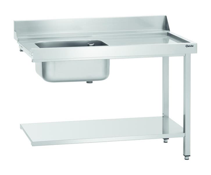 Aanvoertafel DS-R1B | Spoelbank links met bodemschap +, Articles professionnels, Horeca | Équipement de cuisine, Envoi