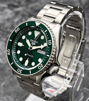 Seiko - 5 Sports Green Dial - Zonder minimumprijs - SRPD61K1