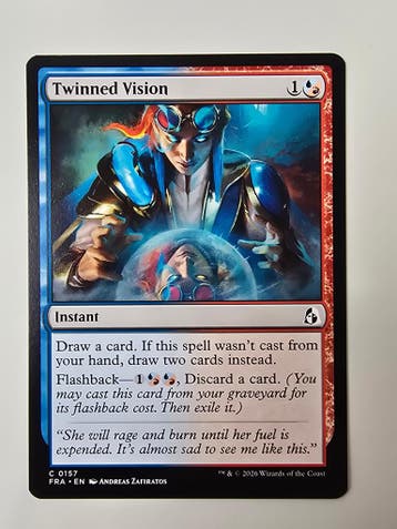 TWINNED VISION (FRA) (C 0157) (MTG) (TRADING CARD), Gebruikt