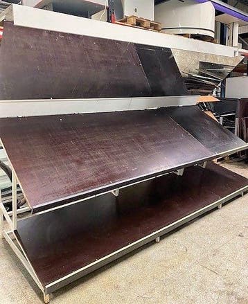 Groentestelling B375 x D128 x H224cm, met spiegel