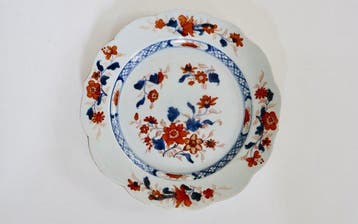 Bord (2) - Porselein - Chinees Imari en floraal