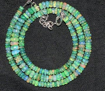 Ketting van natuurlijke opaal AAA 38 karaat- 10 g - (1)