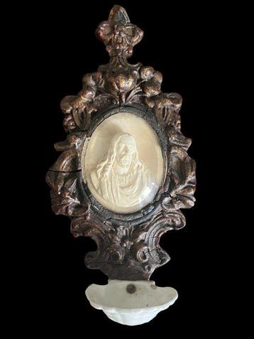 Drie antieke devotionele plaquettes - Plaque - Meerschuim
