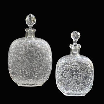 J Lamotte - Flacon de parfum (2) - Verre - Duo de flacons J