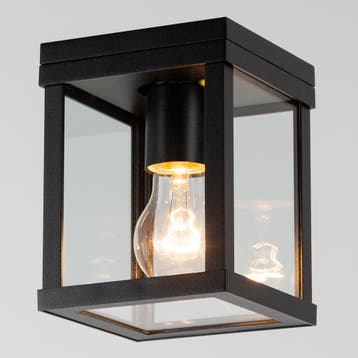 Plafondlampen Plafonniere Jersey Zwart Binnenverlichting, Huis en Inrichting, Verzenden, Nieuw, Overige materialen