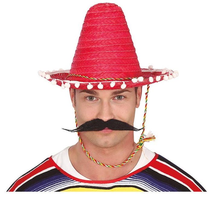 Sombrero Rood 33cm, Hobby en Vrije tijd, Feestartikelen, Nieuw, Verzenden