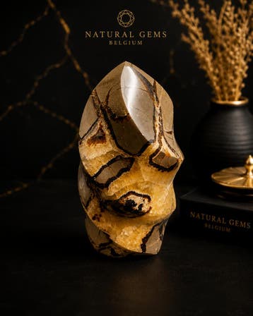 Natural Septarian Flame Tower – Polished Septarian Crystal D, Verzenden, Nieuw