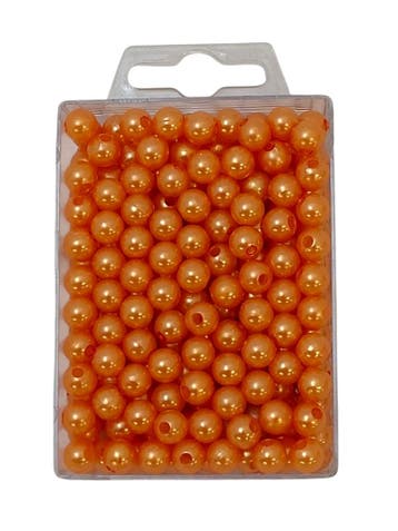 Parels rijgparels 16 Oranje 8 mm, Nieuw