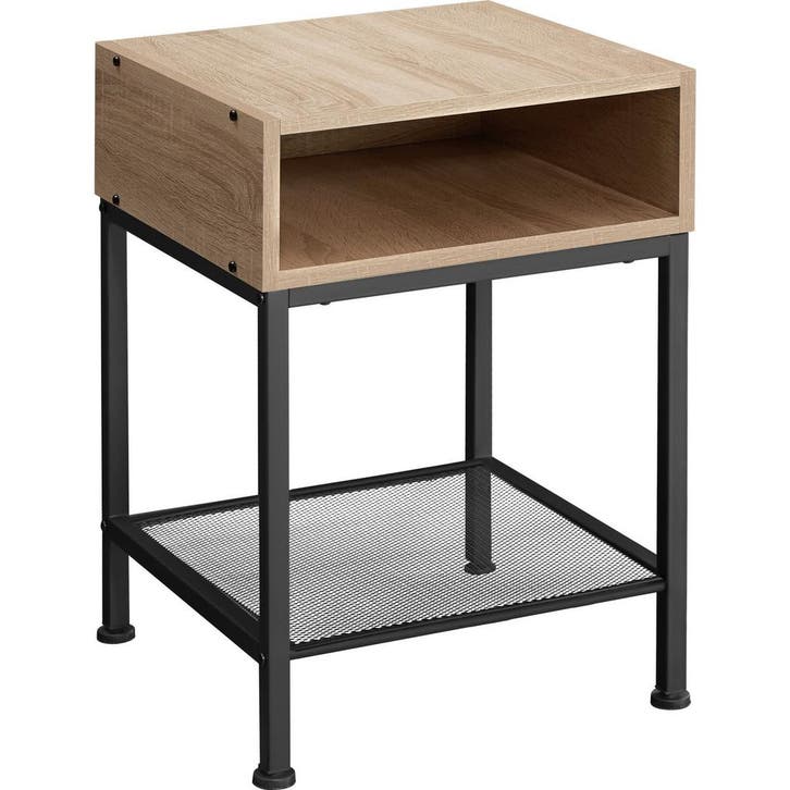tectake Nachtkastje Harlow 40,5x40,5x52,5cm - Industrieel li, Maison & Meubles, Tables | Tables d'appoint, Envoi