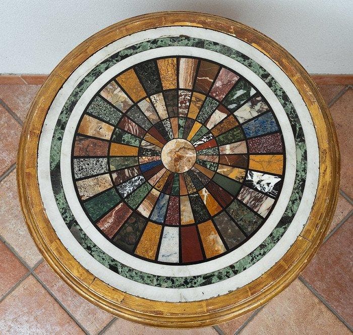 Middentafel - Verguld hout - Bijzettafeltje van verguld hout, Antiek en Kunst, Antiek | Overige Antiek