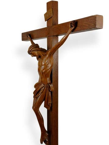 Crucifix - Hout - 1920-1930 - XL - 78 cm