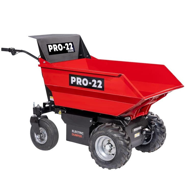 PRO-22 D500E Elektrische Accu Dumper/Kruiwagen, Tuin en Terras, Kruiwagens, Nieuw, Elektrisch