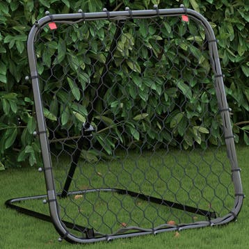 vidaXL Voetbalrebounder verstelbaar 84x73x60-80 cm staal, Verzenden