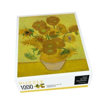 Puzzel (1.000 stukjes): Sunflowers, Vincent van Gogh, Van, Hobby en Vrije tijd, Ophalen of Verzenden, Nieuw