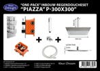One pack inbouw-regendoucheset Plafonduitloop 300mm Vierkant, Ophalen of Verzenden