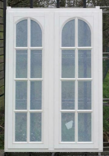 afrormosia houten raam , chassis , venster 115 x 175 wit, Ophalen of Verzenden, Raamkozijn