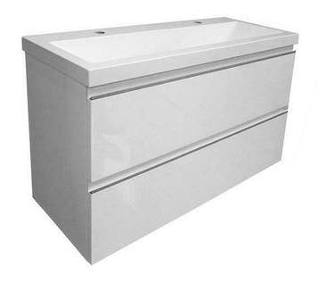 onderkast 100cmx36cm zo.wastafel wit, Ophalen of Verzenden, Nieuw