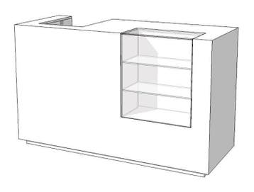 *TIP*  Toonbank met 4 lades en toonvakken C-PAM-001, Ophalen of Verzenden
