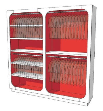 *TIP*  Strakke design kast glossy duotone R-EC-003-COMP, Ophalen of Verzenden