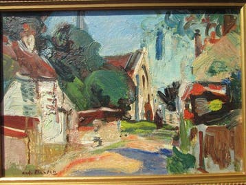 André Planson (1898-1981) - Rue dun village en Bretagne