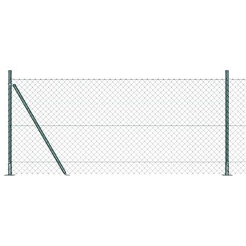vidaXL gaashek met betonnen voetstuk 10 x 0,8 m PVC-Coated, Verzenden, Nieuw