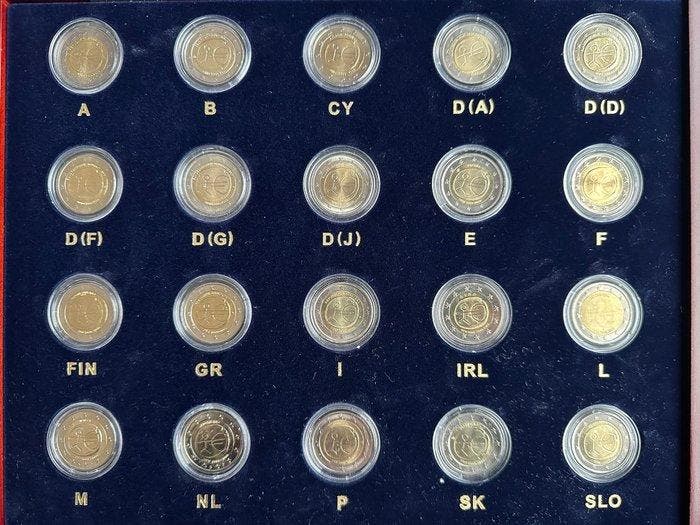 Europa. 2 Euro 2009 10 Jaar EMU (20 stuks) (Zonder, Postzegels en Munten, Munten | Europa | Niet-Euromunten