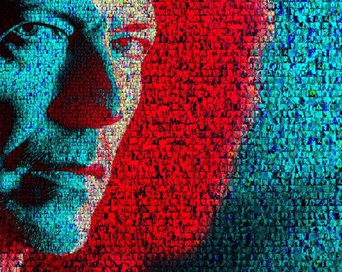 David Law (1967) - Crypto Bowie XI - Format XL - 60x60, Antiquités & Art, Art | Objets design