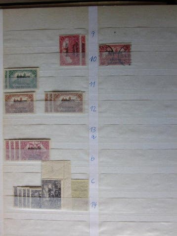 Duitse Rijk 1914/1922 - Duitse bezettring 1e Wereldoorlog, Gestempeld