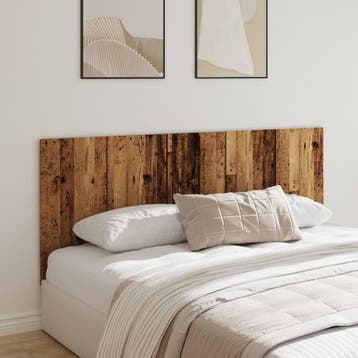vidaXL Hoofdeinde 200x1,5x80 cm bewerkt hout oud houtkleurig, Verzenden, Nieuw